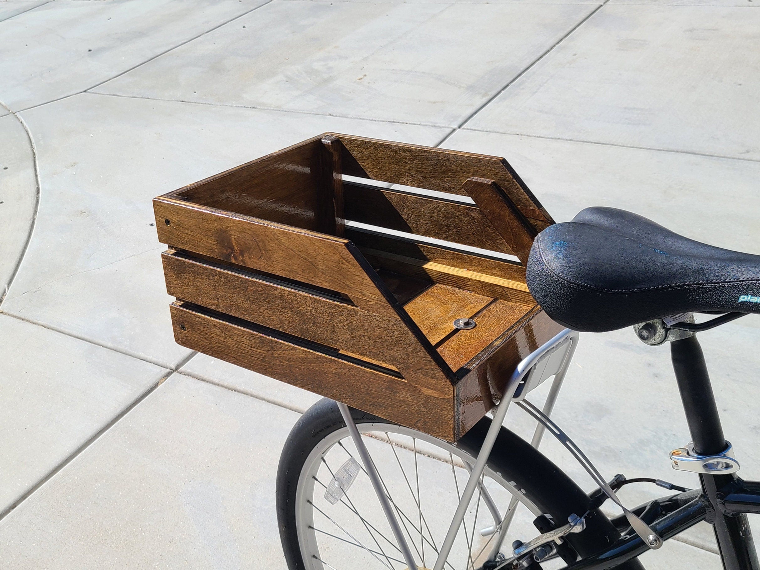 Bike with basket clearance in the back